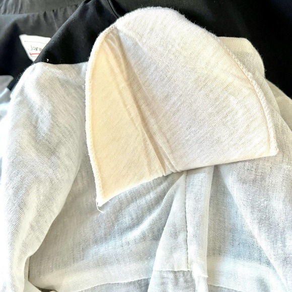 Janeve Windbreaker Jacket 80's 90's Black White Petite Large Retro Sport Vintage - Picture 14 of 16